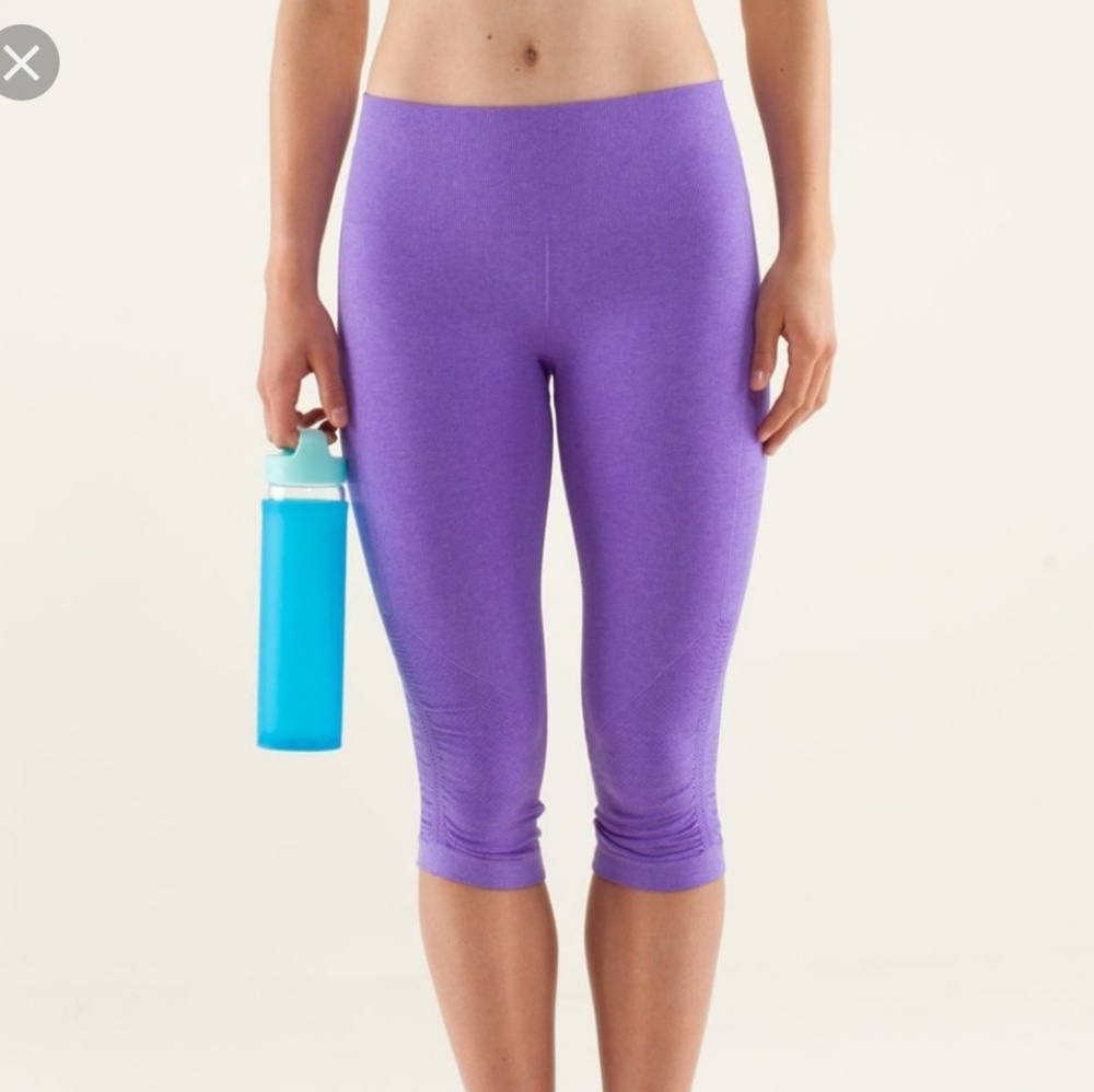 Lululemon Purple In The Flow Crop Pants